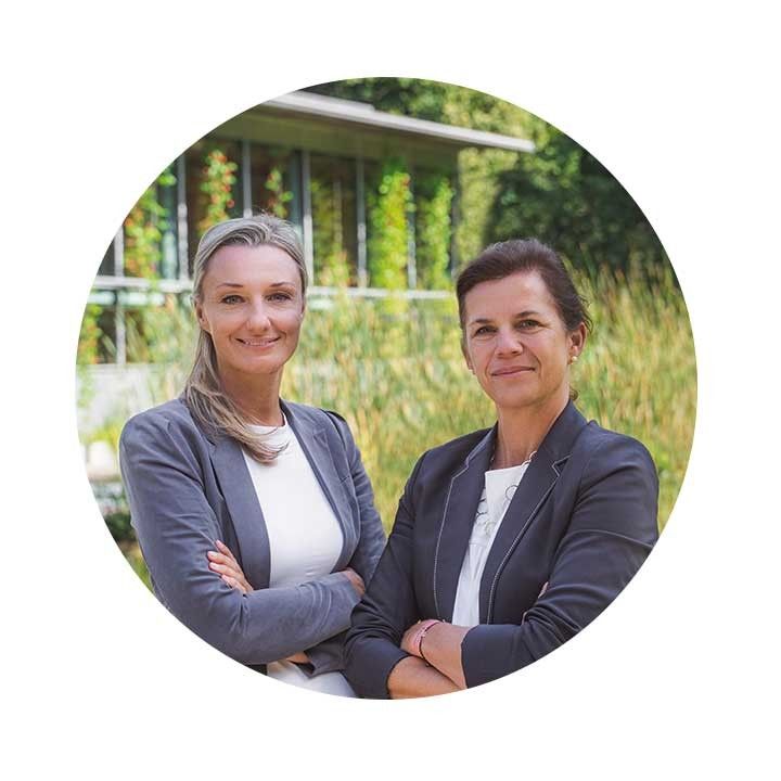 Portrait der Geschaeftsleitung Biotop Jasmin Fede Noebl und Marion Hanek