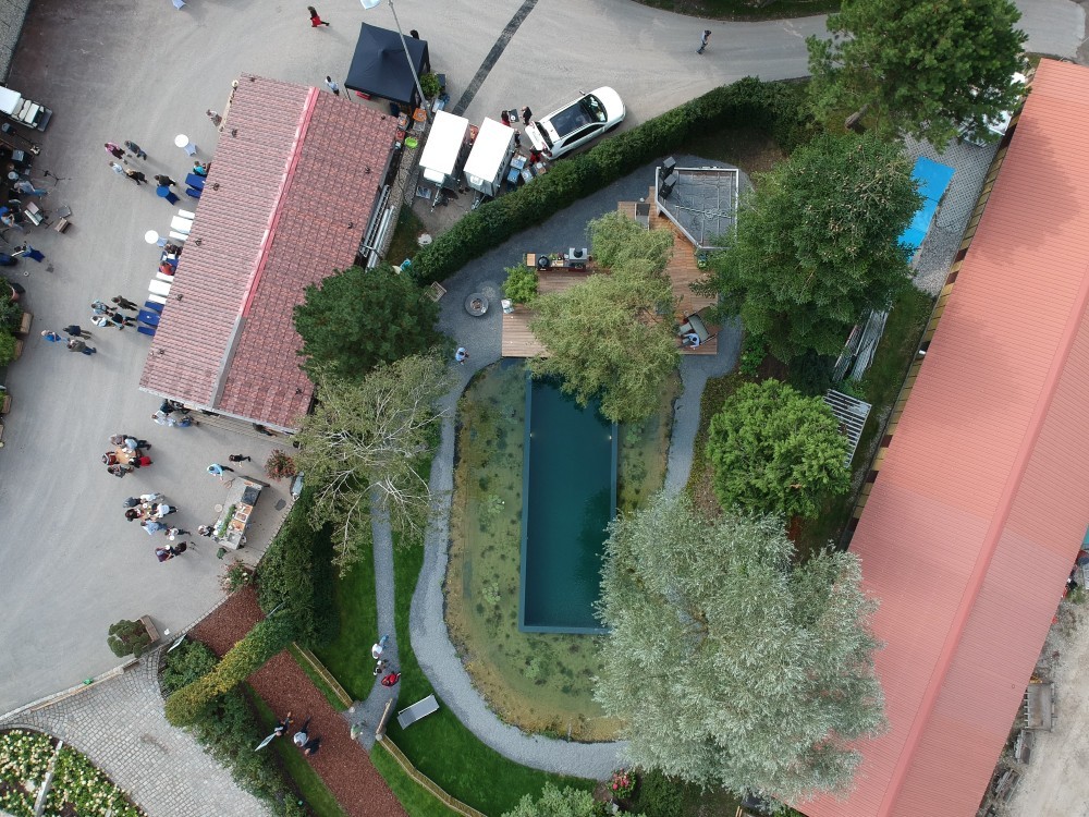 Sanierung von vorhandenem Schwimmteich in Schaugarten
